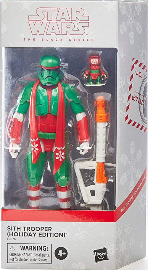 Star Wars The Black Series Holiday Edition 6 Inch Action Figure Box Art Exclusive - Sith Trooper (Green) (Shelf Wear Packaging)