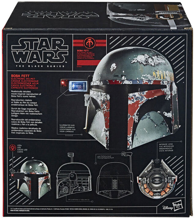 Star Wars The Black Series Life Size Prop Replica - Boba Fett Battle Damaged Electronic Helmet Reissue