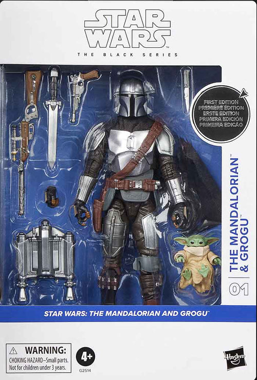 Star Wars The Black Series 6 Inch Action Figure White Box Deluxe - The Mandalorian & Grogu #01