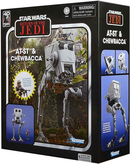 Star Wars The Vintage Collection 3.75 Inch Vehicle Figure - AT-ST & Chewbacca