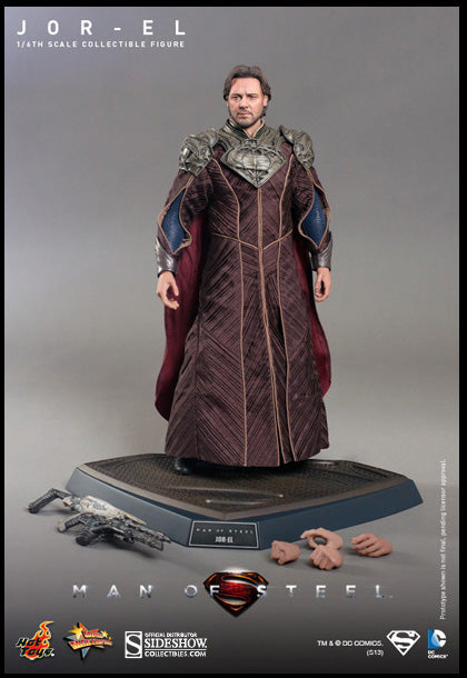 Superman Man Of Steel 12 Inch Acton Figure 1/6 Scale - Jor-El Hot Toys (Sub-Standard Packaging)
