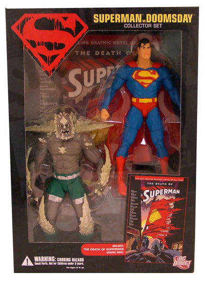 Superman vs Doomsday Action Figures Series 1: Superman vs Doomsday Two-Pack Collector Set
