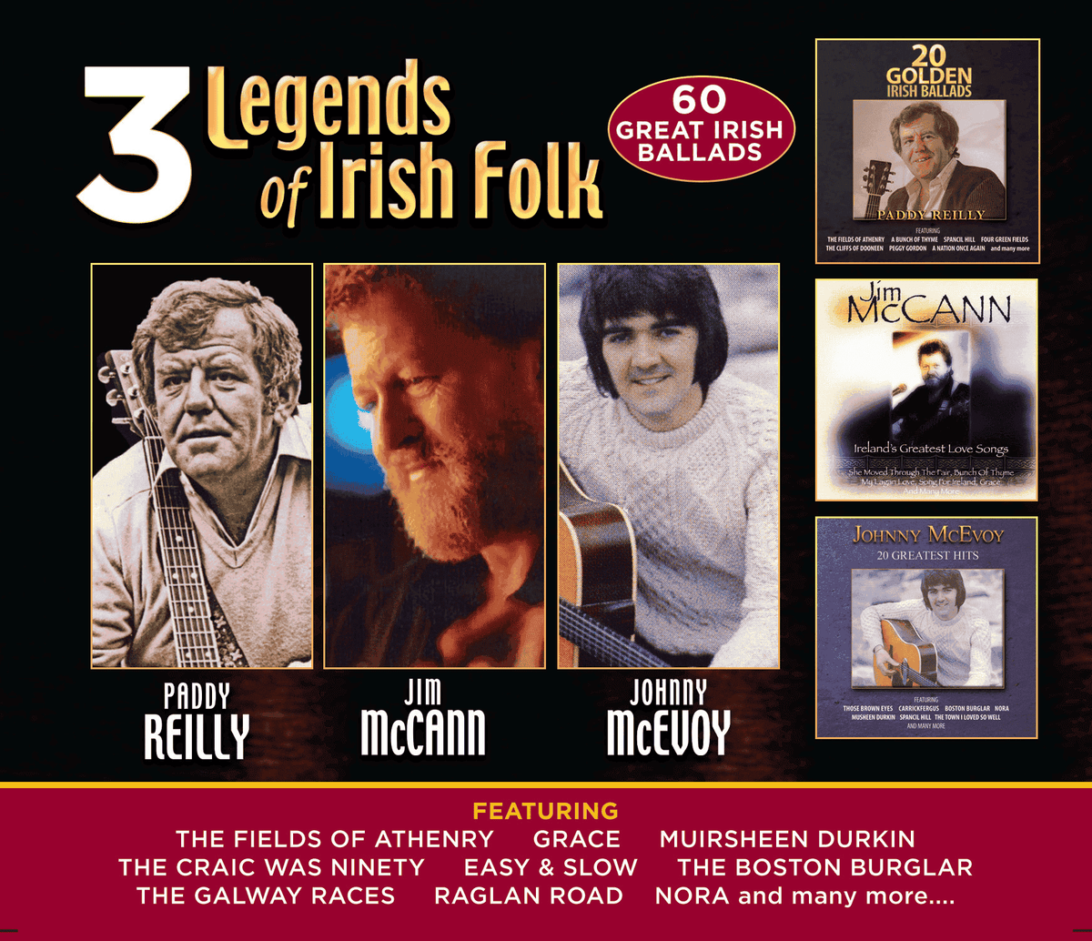 3 Legends of Irish Folk - Paddy Reilly, Jim McCann, & Johnny McEvoy [CD]