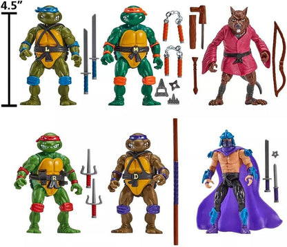 Teenage Mutant Ninja Turtles 5 Inch Action Figure - 1988 Remastered Pack