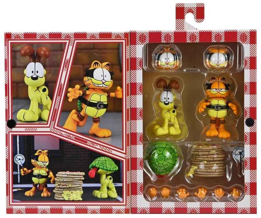 Teenage Mutant Ninja Turtles Garfield 3 Inch Action Figure Ultimate - Garfello & Odie