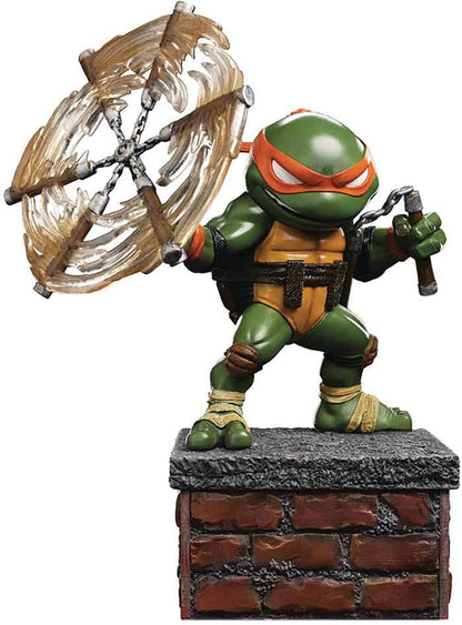 Teenage Mutant Ninja Turtles SDCC 8 Inch Statue Figure Minoco Diorama Exclusive - Michaelangelo V2