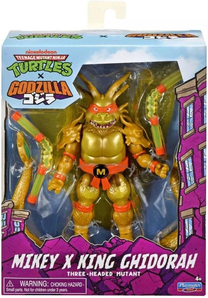 Teenage Mutant Ninja Turtles X Godzilla Godzilla 6 Inch Action Figure - Mikey X Ghidorah