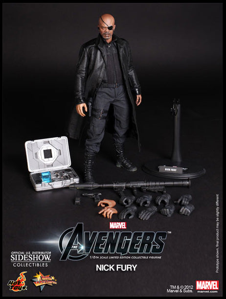 The Avengers Movie 12 Inch Doll Figure - Nick Fury Hot Toys (Previously Opened Packaging)