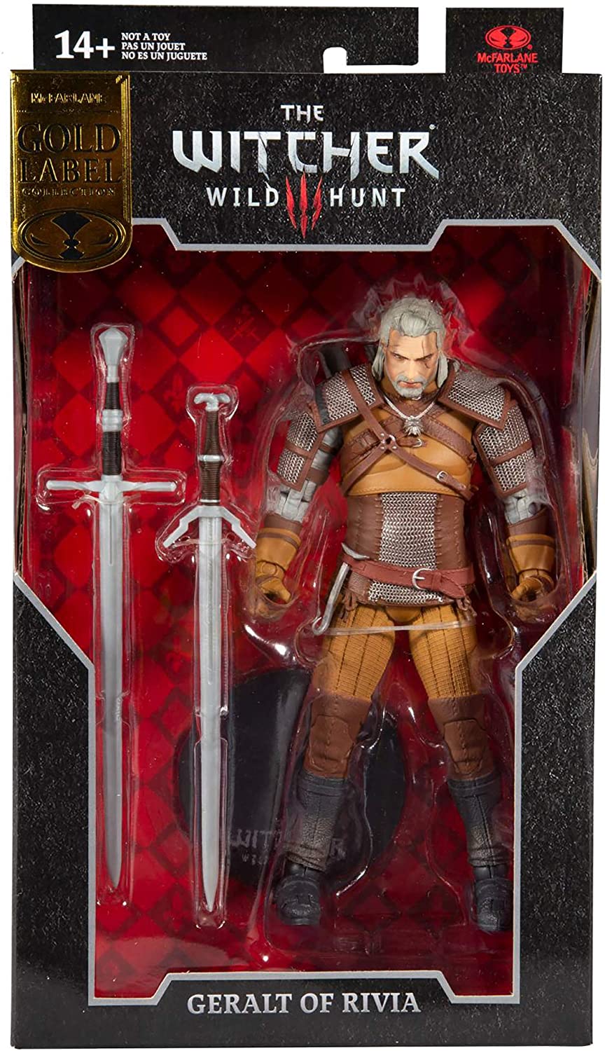 The Witcher Wild Hunt III 7 Inch Action Figure Exclusive - Geralt Of Rivia Gold Label
