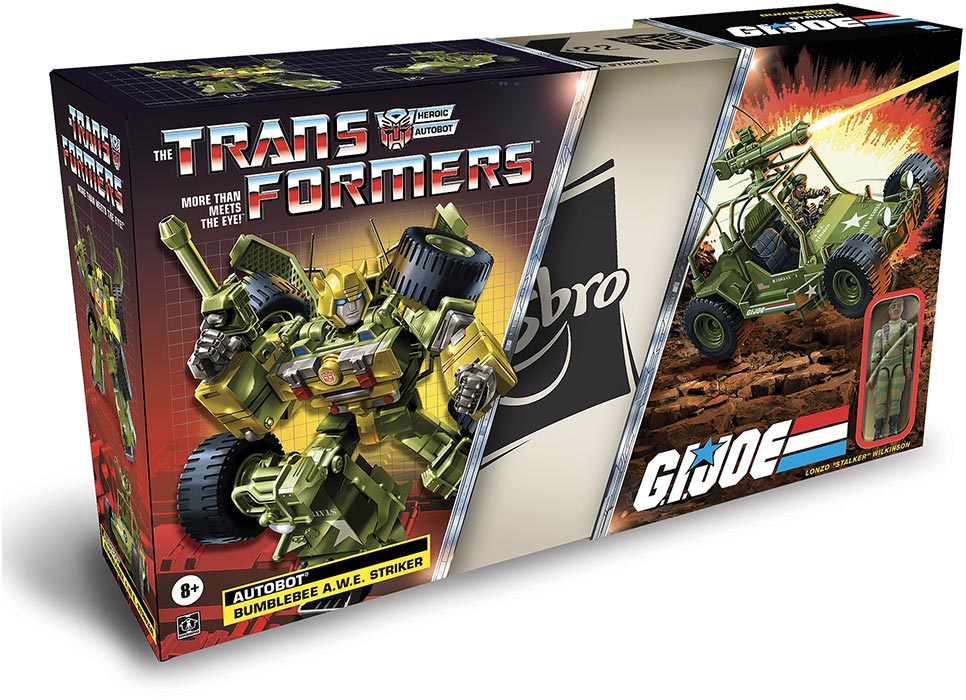 Transformers Collaborative G.I. Joe Mash-Up 9 Inch Action Figure - Bumblebee A.W.E. Striker & Lonzo Stalker Wilkinson