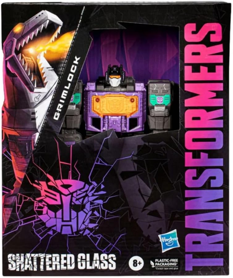 Transformers Generations 8 Inch Action Figure Leader Class - Shattered Glass Grimlock (Open Box Loose Figure)
