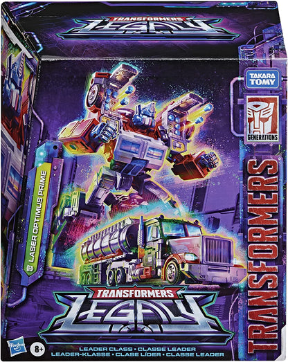 Transformers Generations Legacy 8 Inch Action Figure Leader Class Wave 1 - Universe Laser Optimus Prime