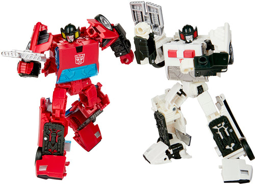 Transformers Generations Selects War For Cybertron 6 Inch Action Figure Deluxe Class - Cordon and Spin-out WFC-GS20 (Previously Opened Shelf Wear Packaging)