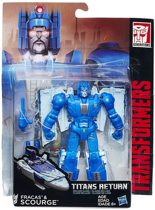 Transformers Generations Titans Return 6 Inch Action Figure Deluxe Class - Scourge with Fracas (Slight Shelf Wear Packaging)