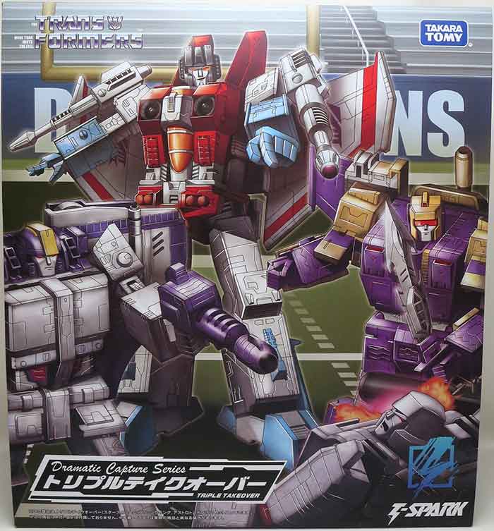 Transformers Masterpiece T-Spark 7 Inch Action Figure 3-Pack - Triple Takeover (Starscream - Blitzwing - Astrotrain)