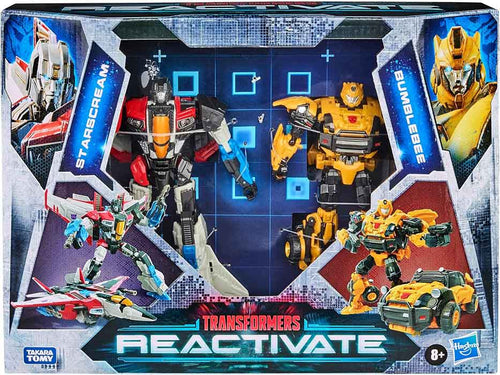 Transformers Reactivate 6 Inch Action Figure Deluxe Class 2-Pack - Starscream & Bumblebee