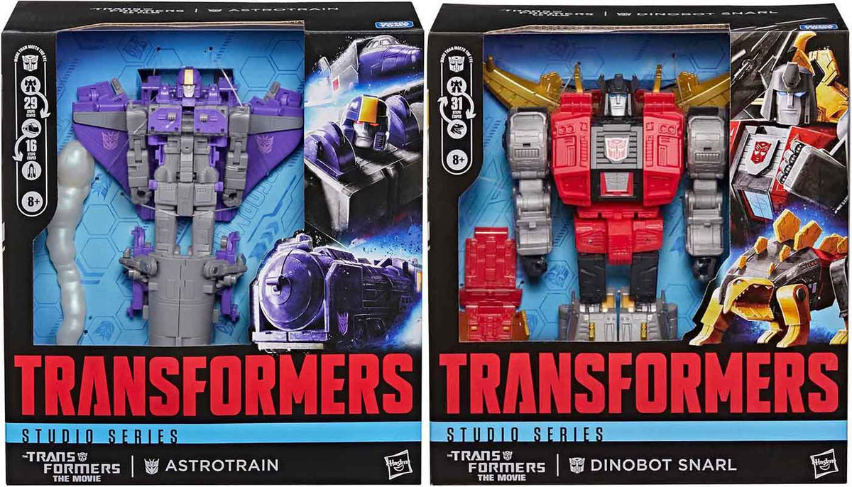 Transformers Studio Series 8 Inch Action Figure Leader Class (2026 Wave 2) - Set of 2 (Snarl - Astrotrain)