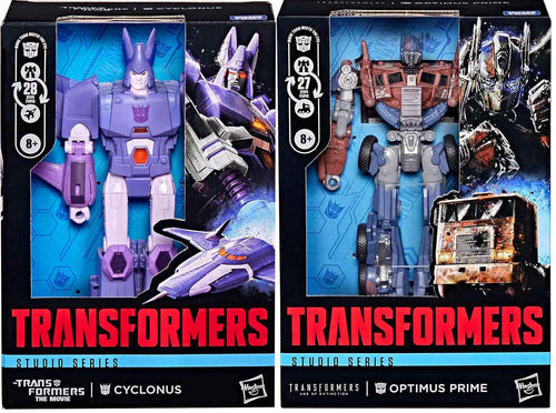 Transformers Studio Series 7 Inch Action Figure Voyager Class (2026 Wave 4) - Set of 2 (Cyclonus & Optimus Prime)