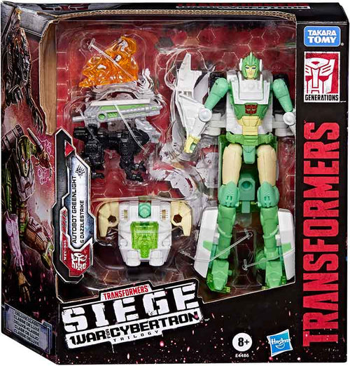 Transformers War For Cybertron Siege 6 Inch Action Figure Deluxe Class - Greenight & Dazzlestrike Reissue
