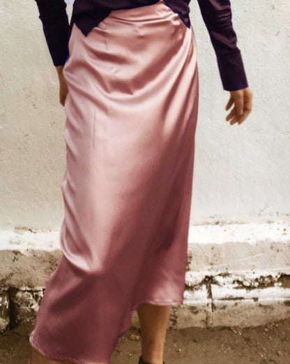 Tuscan Sun Yelllow Mulberry Silk Chemise Skirt