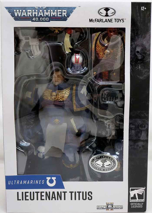 Warhammer 40000 7 Inch Action Figure Wave 10 Exclusive - Lieutenant Titus (Space Marine II) Platinum