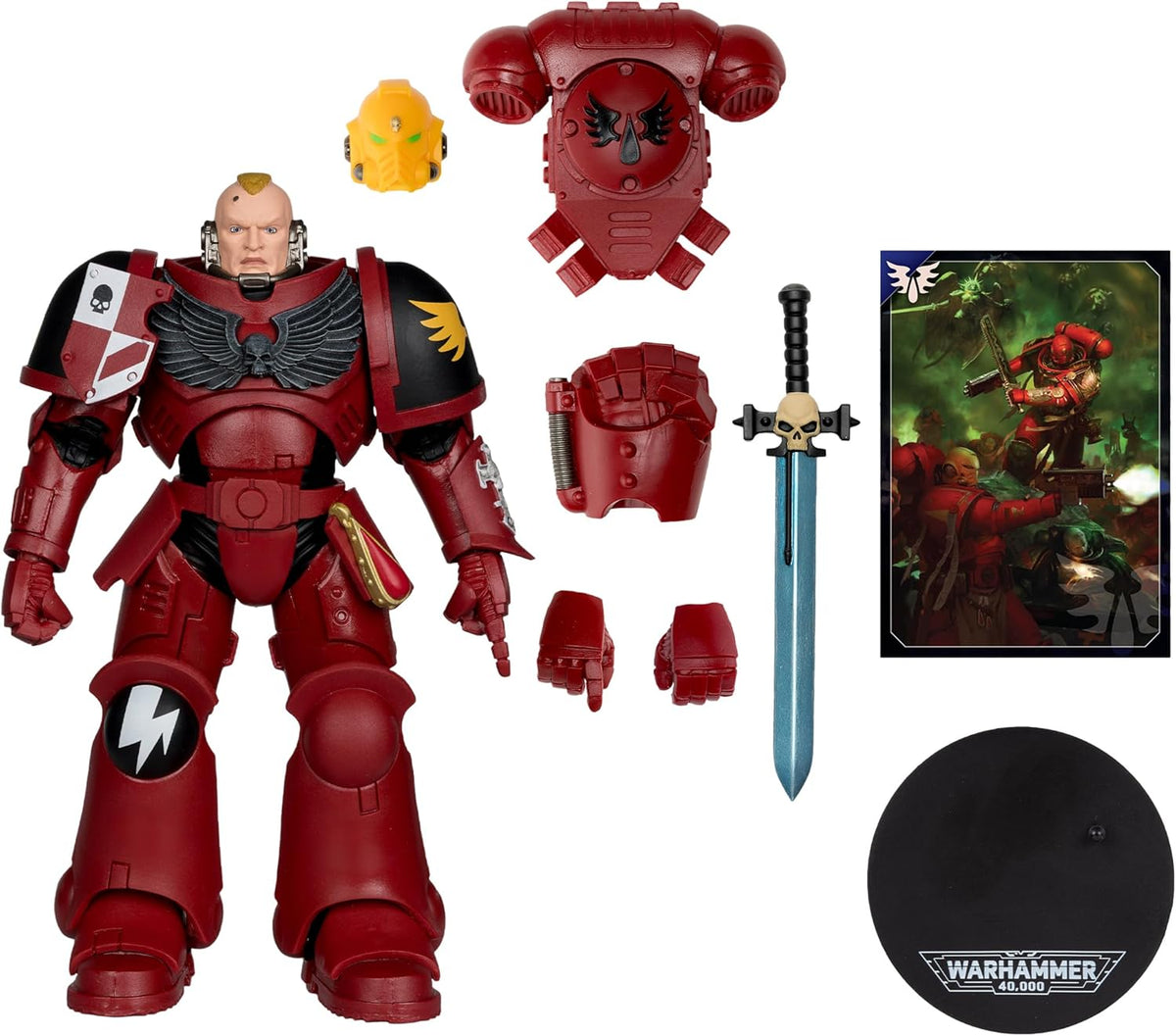 Warhammer 40000 7 Inch Action Figure Wave 11 - Assault Intercessor Sergeant (Blood Angel)