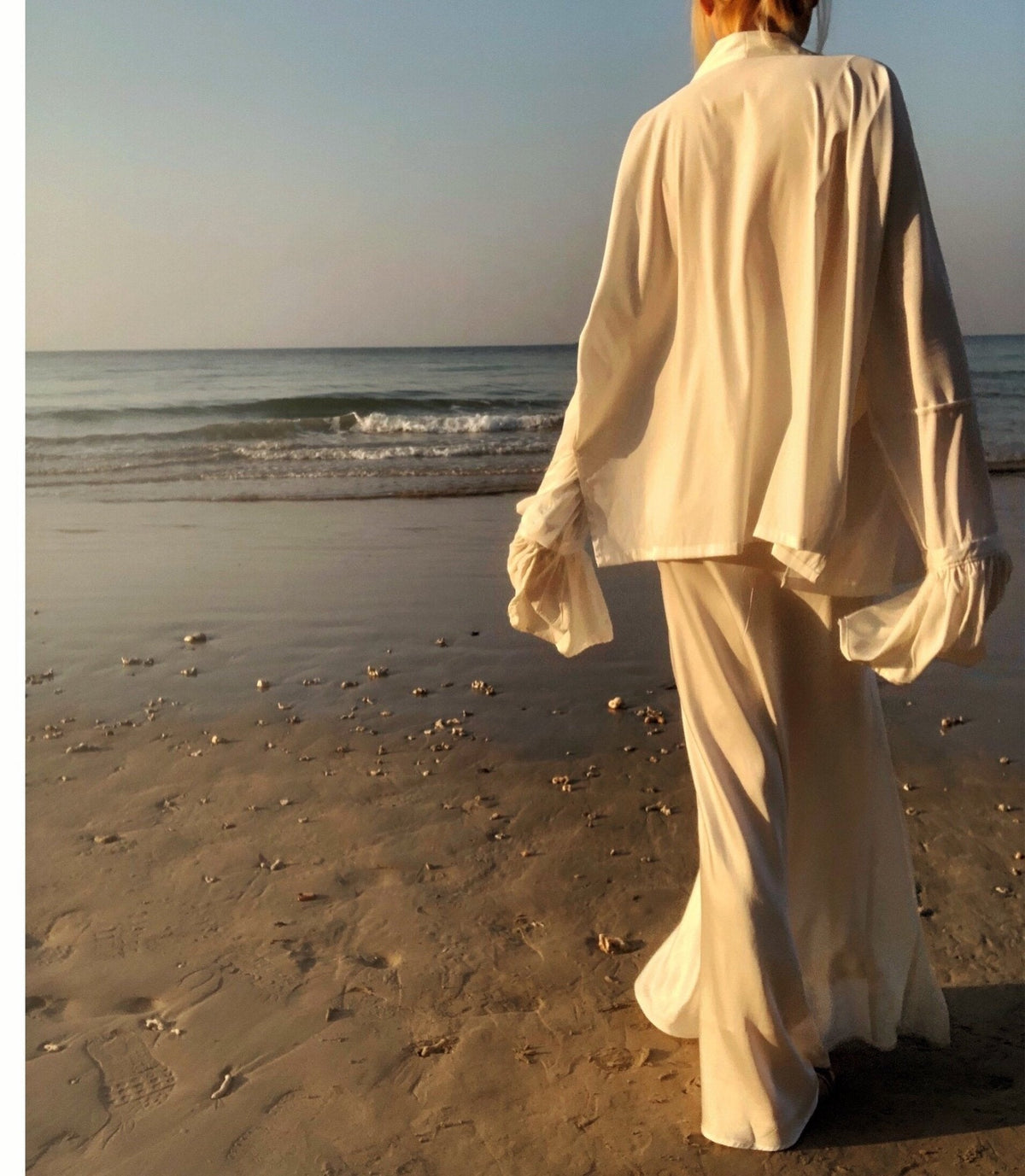 White Mulberry Silk Cover Up Blouse